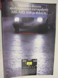 Mercedes-Benzin ajodynaaminen turvapaketti: ABS, ASD, ASR ja 4MATIC -myyntiesite