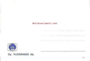 Oy Yleisradio Ab  vanha logo  - postikortti blanco