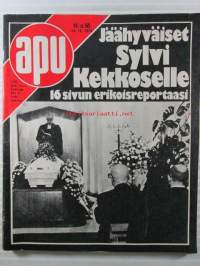 Apu 1974 nr 50, sis. mm. seur. artikkelit / kuvat / mainokset; Kenraali Idi Amin antoi maailman kauneimmalle ulkoministerille prinsessa Bagaylle potkut, Sylvi