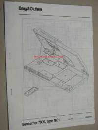 Bang &amp; Olufsen Beocenter 7000 type 1801 wiring diagrams -sähkökytkentäkaaviot