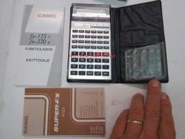 Casio Super FX-570AV Scientific Calculator -taskulaskin ohjekirjoineen