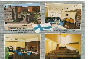 Suomen merimieskirkko Hampuri  - kirkkopostikortti