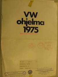 VW ohjelma 1975  Volkswagen vm. 1975 myyntiesite