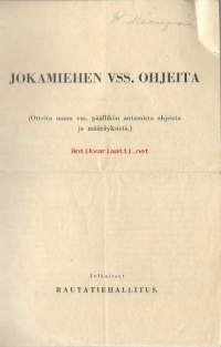 Jokamiehen VSS. ohjeita / kaasusuojelu 1939
