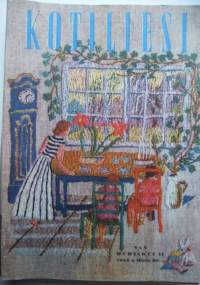 Kotiliesi 1955 nr 8 / kansi Karin-Vikstedtin kirjonta, lihavuus uhkaa lapsia, onko syytinkinne turvattu,  konfirmaatio, unelma lomamökistä, koi,