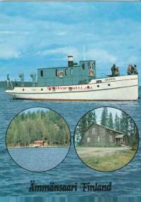 Kianta Laivayhtymä Ämmänsaari  1985  - laivapostikortti   laivakortti postikortti