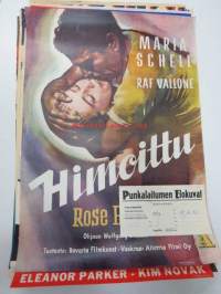 Himoittu, pääosissa Maria Schell, Raf Vallone, Rose Bernd, ohjaus Wolfgang Standte -elokuvajuliste