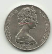 New Zealand 1 Dollar 1974  kolikko