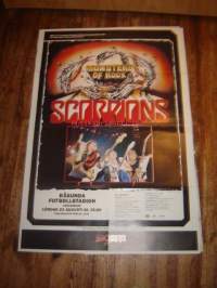 Scorpions keikkajuliste / Michael Praed - Robin Hood -Suosikki Extra -lehden keskiaukeamajuliste