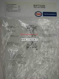 Datsun 1600, 1400, 1600 SSS -Esso voitelukaavio