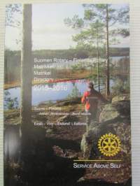 Suomen Rotary matrikkeli 2015-2016, Piirit 1380, 1390, 1400, 1410, 1420, 1430, vyöhyke 15 - Finlands matrikel directory 2015-2016