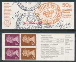 Iso-Britannia: Postituore käyttöpostimerkkivihko 50p FB65 **.  Postihistoria 1. FB65 Postal history 2 .  Laivapostileimoja 1800-luvulla. Kansi hyvää käyttötaidetta.
