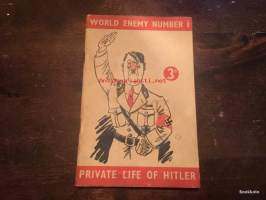 World enemy number I - Private life of Hitler - Englantilainen huumorivihko Hitleristä II-maailmansodan ajalta