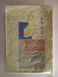 Suomen maanteiden yleiskartta 1960 -tiekartta