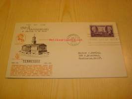 150th Anniversary Tennessee 1796-1946 USA ensipäiväkuori FDC