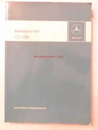Mercedes-Benz Modelljahr 1977 service- mallivuosi 1977 huoltokirja. (Ruotsin ja USAn mallit?)