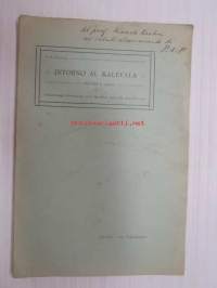 Intorno al Kalevala - I Notize saggi - Estratto dagli Studi di Filologia Moderna, Anno III, 1910, Fasc. 3-4 -eripainos