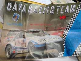 Vauhdin Maailma - Dava Racing Team 1984 / Porsche -keskiaukemajuliste / magazine centerfold
