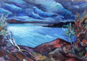 Hugo Otava, öljymaalaus kankaalle 1923,  69x48 cm /80x59 cm / Hugo Edvard Otava (ent. Nyman) ( 1889 Turku –  1967) oli kuvataiteilija, sanomalehtipiirtäjä ja