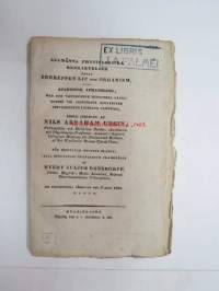 Allmänna physiologiska betraktelser öfver begreppen lif och organism, akademisk afhandling... under inseende af Nils Abraham Ursin... af Evert Julius Bonsdorff, 8