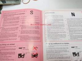 Jonsered 455 / 535 moottorisaha -Käyttöohjekirja, Instruktion och skötselanvisning / Instruksksjon og vedlikehold / Instruktionsbog og brugsanvisning -chain saw