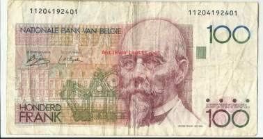 Belgia 100 Francs  1982-94  - seteli
