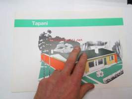 Tapani - Myyntiyhdistys Puutalo, arkkitehti Eino Fahlenius -omakotitalon esite / brochure