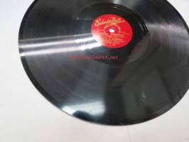 EdisonBell X113 N.E. Saarikko - Ilta merellä / Onnen kehrääjä -savikiekkoäänilevy - 78 rpm record