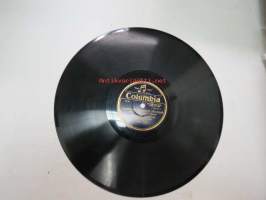 Columbia DY 291 Eugen Malmsten - Suudelma kolmasti päivässä / Sinipunainen satu -savikiekkoäänilevy, 78 rpm