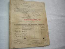 Päiväkirja käytettävä toukokuun kuluessa vuonna 1908 Nummelan kestikievarissa sijaitsewa Wihdin pitäjässä Uudenmaan lääniä. Dagbok att begagnas under Maj