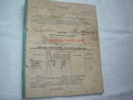 Päiväkirja käytettävä x kuun kuluessa vuonna 19xx x majatalossa,  x Uudenmaan lääniä. (Vuodelta 1916 ja alkuvuodesta 1917 matkustajakirjausten päiväysten