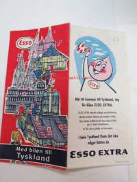 Esso med bilen till Tyskland 1958 -tiekartta / road map