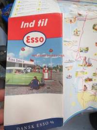 Esso Danmark 1956? -tiekartta / road map