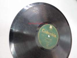 Columbia 3026-F O. Pyykkönen - Viaporin valssi / Vangin laulu (The Prisoner´s Song) -savikiekkoäänilevy, 78 rpm record