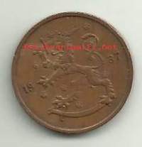 5 penniä  1937