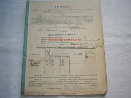 Päiväkirja käytettävä x kuun kuluessa vuonna 1916 Nummelan majatalossa Wihdin pitäjässä Uudenmaan lääniä.