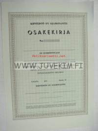 Kiinteistö Oy Ojamonantti, Lohja -osakekirja