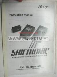 Shiftronic programmable automatic shift system / RMH Controls AB -instruction book