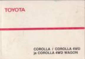 Toyota Corolla/Corolla 4WD ja Corolla 4WD Wagon