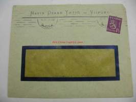 Havin Osakeyhtiö Viipuri 16.4.1930 -kirjekuori 