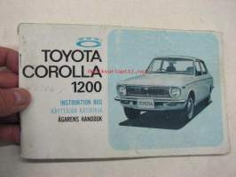 Toyota Corolla 1200 -käyttäjän käsikirja