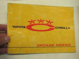 Toyota Corolla 1100 -käyttäjän käsikirja
