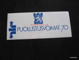 Puolustusvoimat 70 -tarra