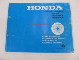 Honda Snowthrower HS55, HS55K1, HS55K2 Parts catalogue 6 -varaosaluettelo