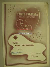 Tuuli tuon kertokoon fox-trot Toivo Kärki -nuotit