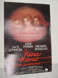Kiinailmiö - Kinasyndromet -elokuvajuliste, Jack Lemmon, Jane Fonda, Michael Douglas, James Bridges