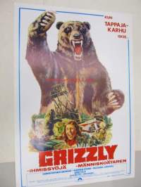 Grizzly - ihmissyöjä - Grizzly - människoätaren -elokuvajuliste, Christopher george, Andrew Prine, William Girdler