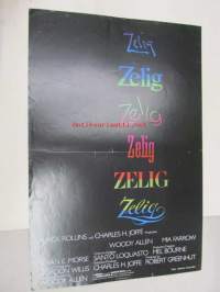 Zelig -elokuvajuliste, Woody Allen, Mia Farrow