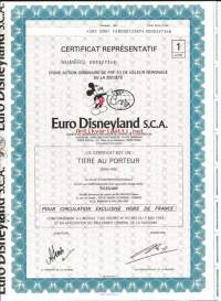 Euro Disneyland  S.C.A.  Ranska 1983,