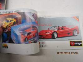 Bburago 1996 -pienoismalliautojen tuoteluettelo